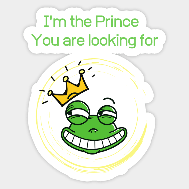 Frog Prince Sticker by DM_Creation